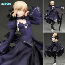 26 cm Fate Zero Fate Stay Night Sabre Preto Japonês Figuras Anime Action Figure Coleção de Brinquedos de Presente de Natal