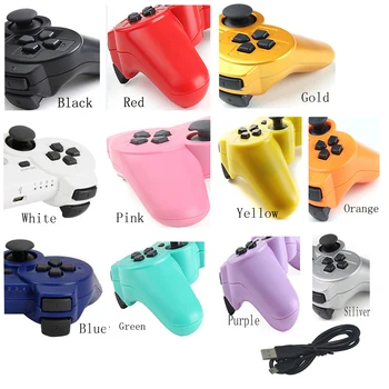 

xunbeifang Wireless controller For PS3 virration Bluetooth Game Gamepad for playstation 3 Joystick with charge cable