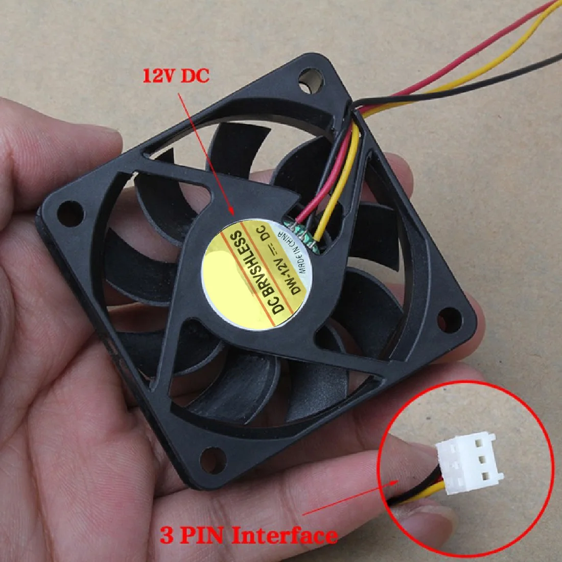 

NOYOKERE New 40x40x10mm 3Pin 12V Case Computer Cooler Cooling Fan PC Black Computer radiator computer fan Heat sink