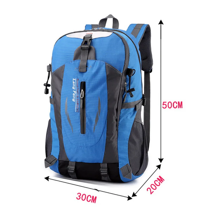 Litthing 60L/40L мужской рюкзак, рюкзак с подзарядкой через usb, школьный рюкзак для подростков, рюкзаки для путешествий, женские рюкзаки, сумка для улицы - Цвет: Blue B