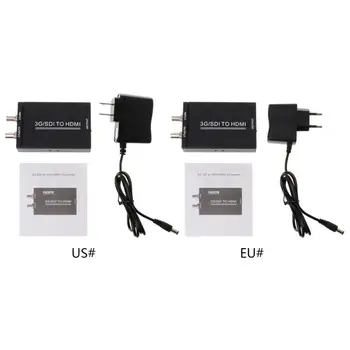 

New DC 5V 2A NK-M008 SDI to HDMI Converter 3G SD HD SDI Video Adapter Switcher Splitter Devices EU US Plug