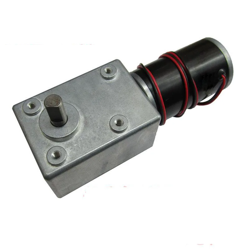 12V/24V positive/reversible high torque worm gear DC gear motor full