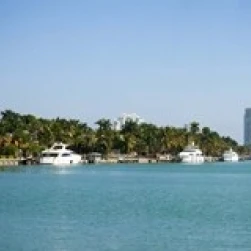 Buildings at the waterfront  Miami  Florida  USA Poster Print (15 x 7)