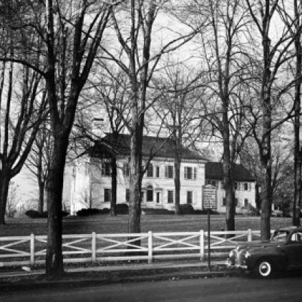 Bare trees in front of a mansion  Ford Mansion  Morristown  New Jersey  USA Poster Print (18 x 24)