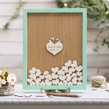 

Personalized Wedding Guest Book Rustic Wedding Party Sign In This Custom Love Wooden Box Sign In This Wedding Gifts For Guests