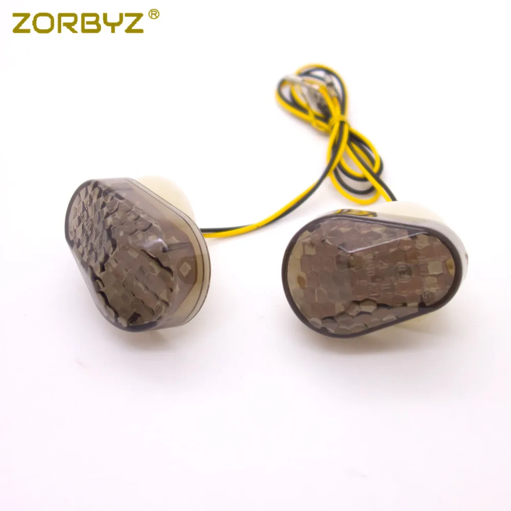 ZORBYZ 12V Flush Mount Turn Signals LED Flasher Indicator Lamp Blinker