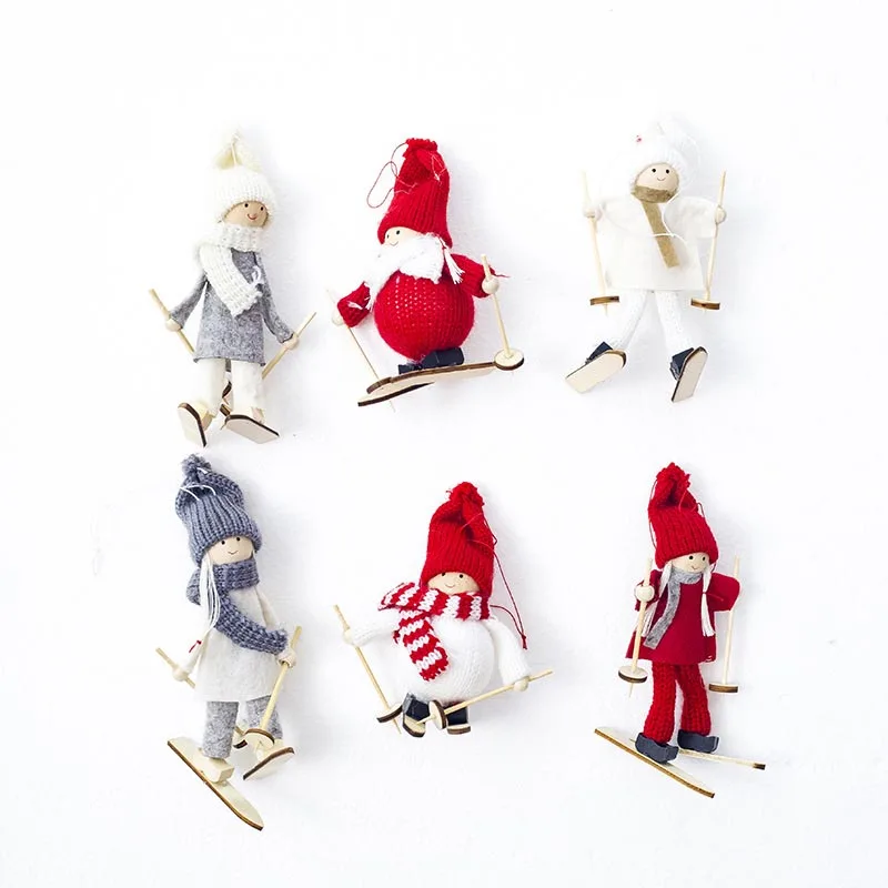Creative-Kawaii-Christmas-Angel-Girl-Ski-Pendant-Christmas-Tree-Decoration-For-Home-Xmas-Cute-Doll-Party (3)