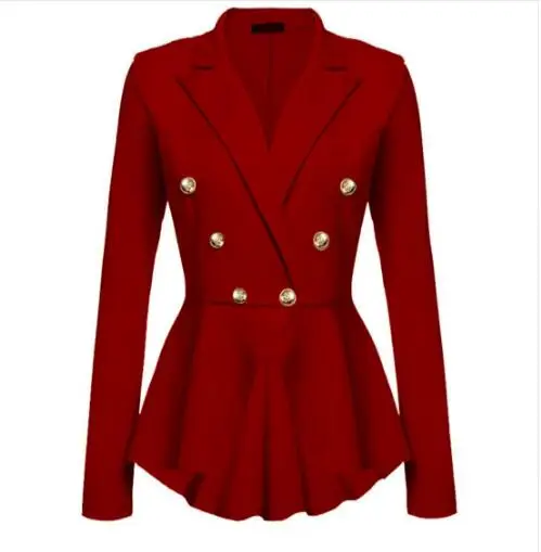 2018 Fashion Slim Fit Women Blazer Jackets Womens White