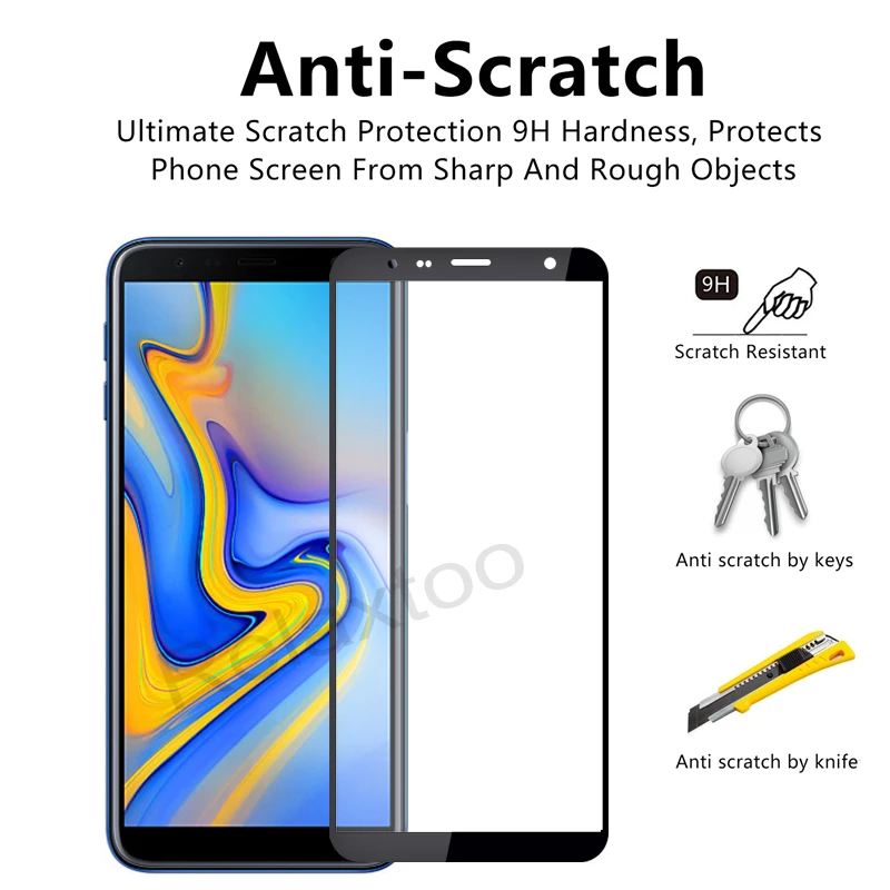 Для samsung j4 защитное стекло на galaxy j6 plus 2018 закаленное sumsung j 4 6 j6plus j4plus пленка 9 H