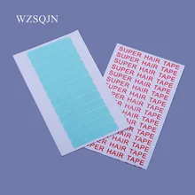 20 листов 240 шт 4 см* 0,8 см CPAM супер лента для волос Двусторонняя клейкая лента для Реми человеческих волос, инструменты для наращивания волос