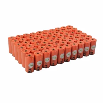 

Dog Poop Bags Earth-Friendly 1080 Counts Large Orange Cat Waste Bags Unscented 60 Rolls (Refill Bags) Garbage Bag