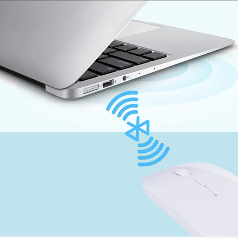 Перезаряжаемые Bluetooth Беспроводной тонкий Мышь Мыши компьютерные для iPad Mac