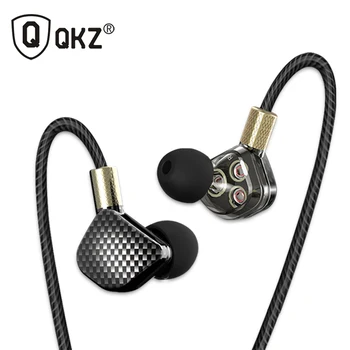 

Original QKZ KD6 In Ear Earphone With Microphone 6 Dynamic Driver Unit Headsets Stereo Sports Noise Cancelling Earbud