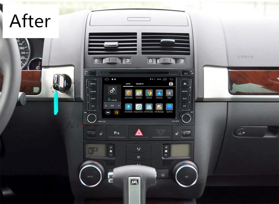 Бесплатная доставка! 2Din Android 7 1 автомобильный DVD радио плеер Touareg для VW 2004 2010 T5 GPS