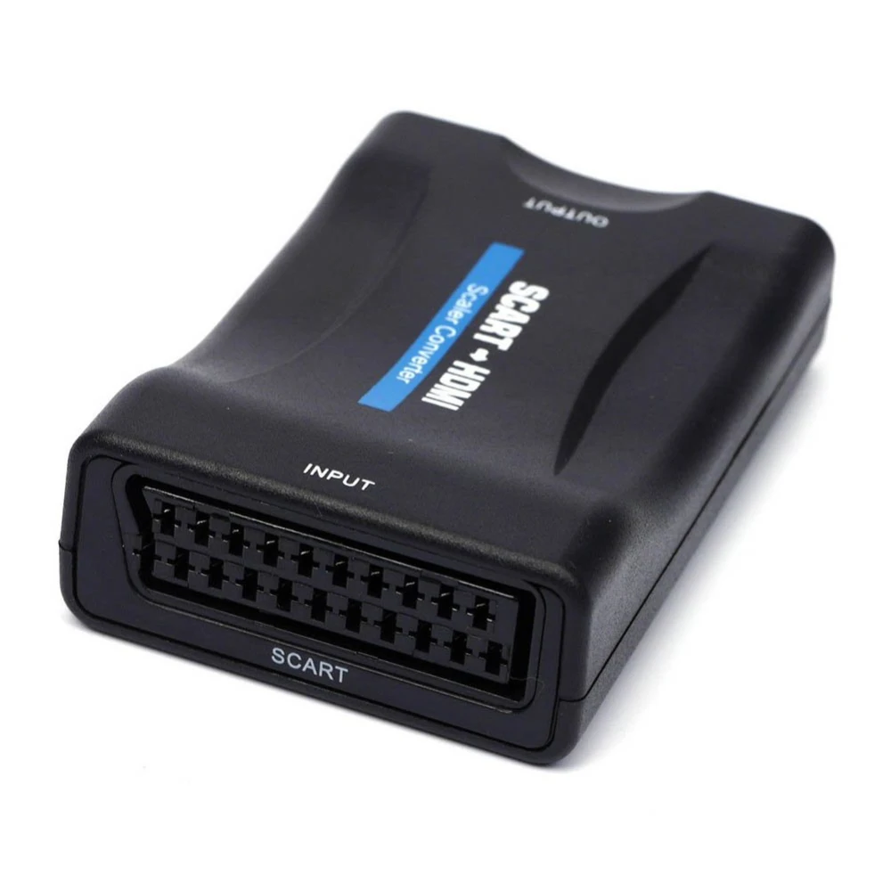 SCART К HDMI видео аудио высококлассный конвертер 1080P SCART вход HDMI выход адаптер для SKY Blu-Ray плеер HDTV DVD