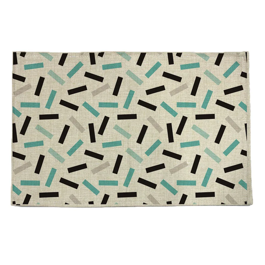 نمط هندسي طباعة الكتان تحديد الموقع الوقايات منصات القرص عاء سادة وعاء الطعام الجدول حصيرة كوستر الحرارة سادة العزل