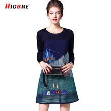 New Autumn Women Knitting Dress Embroidery Short Plus High Quality Mongolia Chinese Ethnic Dress Designs For Ladies A-line Mini
