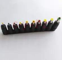 1 lote alta qualidade nova dc power jack 5.5mm x 2.1mm fêmea para 6.0mm 4.8mm 4.0mm 3.5mm 3.0mm 2.5mm 1.7mm 1.1mm 0.7mm mm macho plug