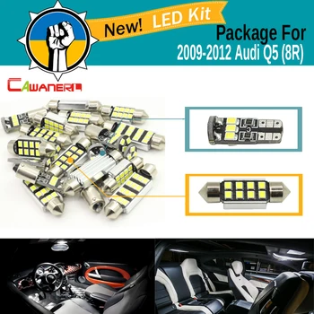

Cawanerl Car Interior LED Package Kit 2835 SMD White Canbus Bulb Door Dome Map License Plate Light For 2009-2012 Audi Q5 (8R)