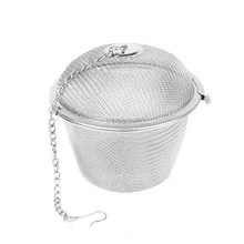 Ситечко для чая из нержавеющей стали, запирающие Травяные специи, Сетчатое ситечко для заварки чая, свободный фильтр чайных листьев, кухонный гаджет