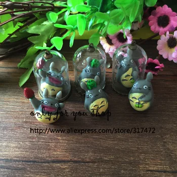 

38mm Tall 25mm open Glass Vial Cover Glass Bulb & Antique bronze connecotor base DIY Jewelry Pendant