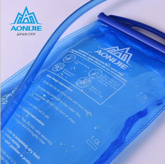 AONIJIE 1L/1.5L/2L сумка для мочевого пузыря PEVA Гидратация мочевого пузыря Велоспорт Туризм Кемпинг бег пакет сумка для воды