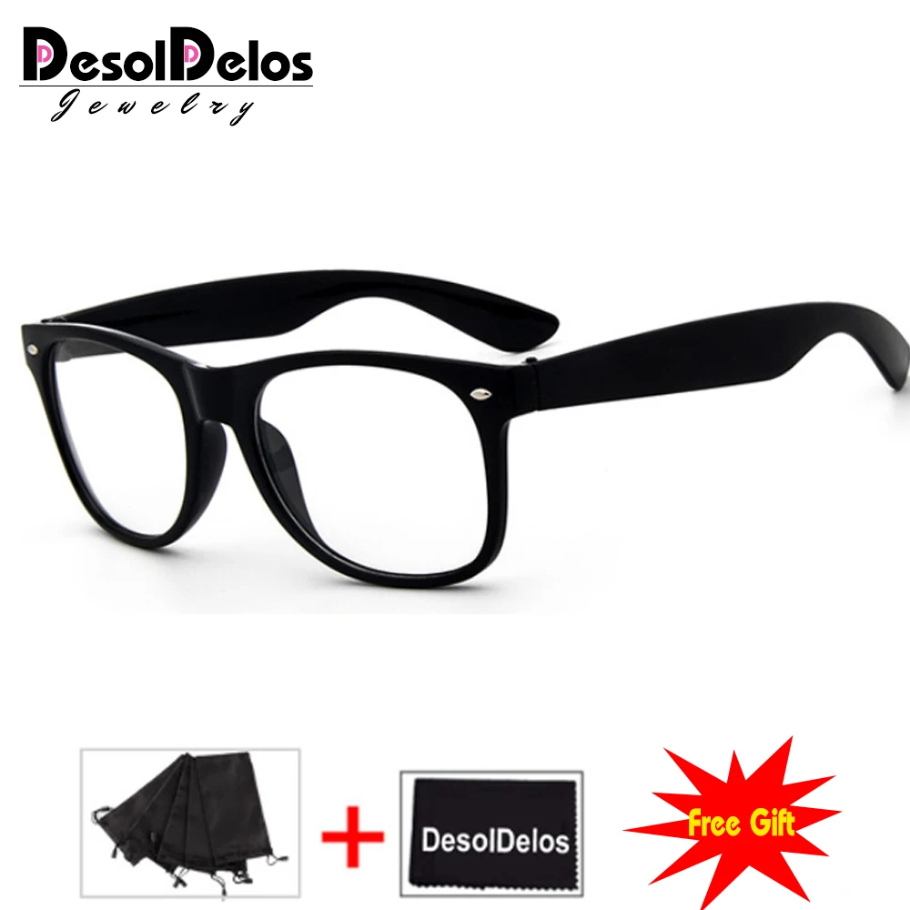 Мужская и Женская Ретро оправа винтажная декоративная с прозрачными линзами