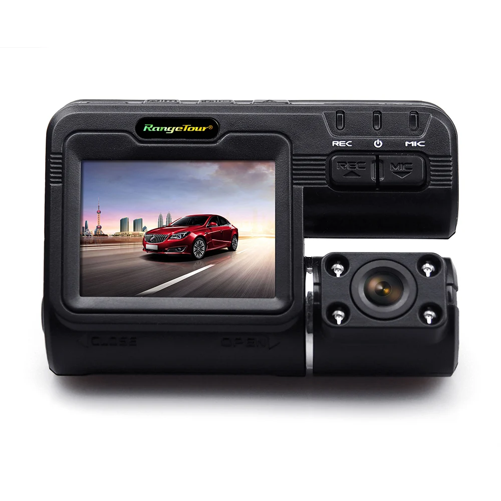 Автомобильный видеорегистратор с двумя объективами i1000s 2 "LCD G Sensor детектор