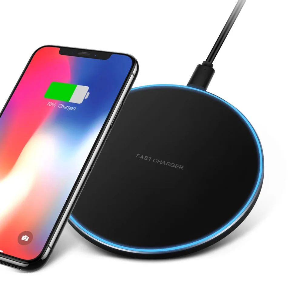 Smartphone Induction Charger Qi Quick Wireless Cell Phone Charging