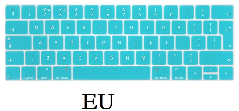 EU  US Silicon for Macbook Pro 13 2018 2017 Keyboard Cover Silicon A1706 A1708 A1989 English for Macbook Pro 13 Keyboard Film (8)