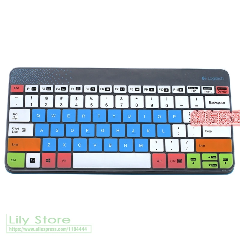 Силиконовый пылезащитный механический чехол для клавиатуры Logitech K240 MK240 MK245