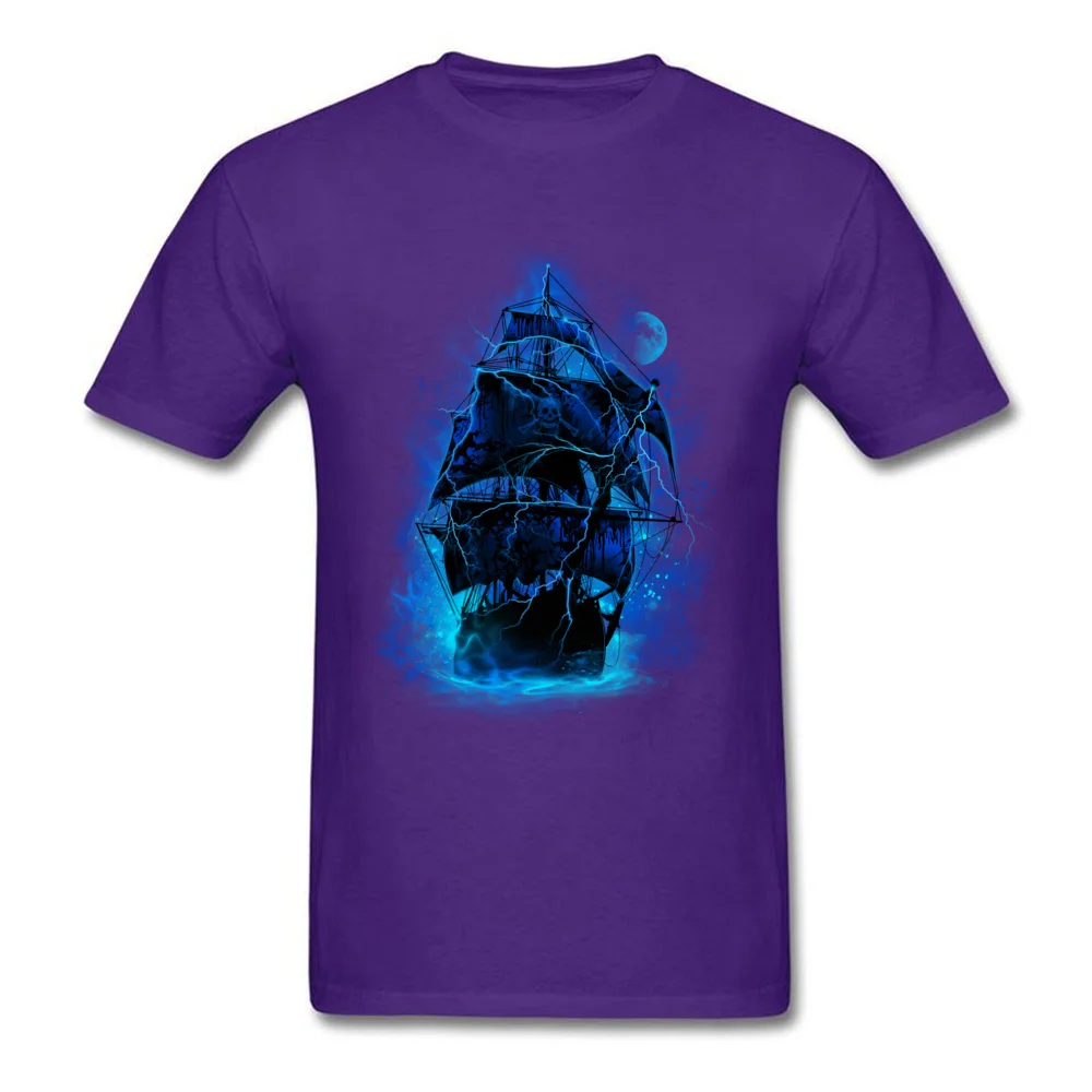 Pirate Storm Tops T Shirt 2018 Discount Crew Neck Slim Fit Short Sleeve 100% Cotton Mens T Shirt Design Tee Shirt Pirate Storm purple