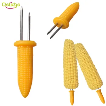 

Delidge 6 pcs/set BBQ Corn Holders Fork Multi-Function Stainless Steel Barbecue Corn Tools Party Kitchen Barbecue Supplies