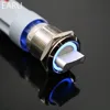 19mm 2 3 positions interrupteur bouton poussoir DPDT illuminé métal sélecteur rotatif interrupteur avec LED étanche acier inoxydable ► Photo 3/6