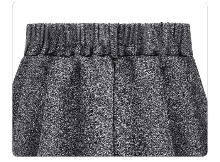 Осенняя Женская эластичная талия плюс размер трапециевидные юбки бедра тонкие средней длины свободные юбки большого размера большие