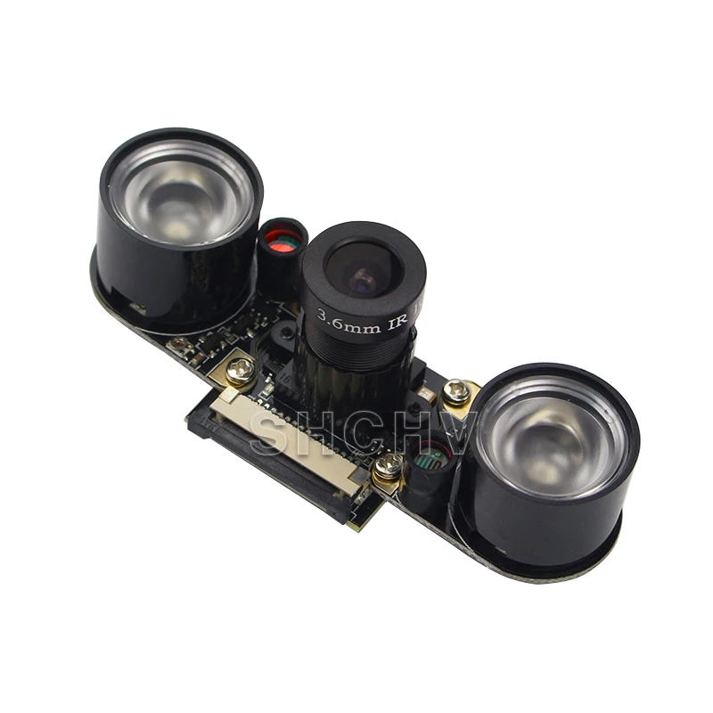 Raspberry PI 3B+ инфракрасная камера ночного видения 500 Вт+ инфракрасный свет может фокусироваться