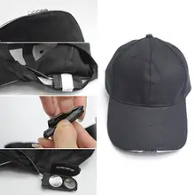 1 шт. Открытый 5 светодиодный прожектор Легкая шляпа светящаяся спортивная рыбалка Кемпинг бег бейсболка светящееся освещение