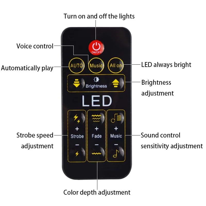 Atotalof 9LED дежурное освещение dmx бар света диско ди-джей лазер для вечеринок огни для KTV дома Хэллоуин Рождество 27 Вт проекционное освещение