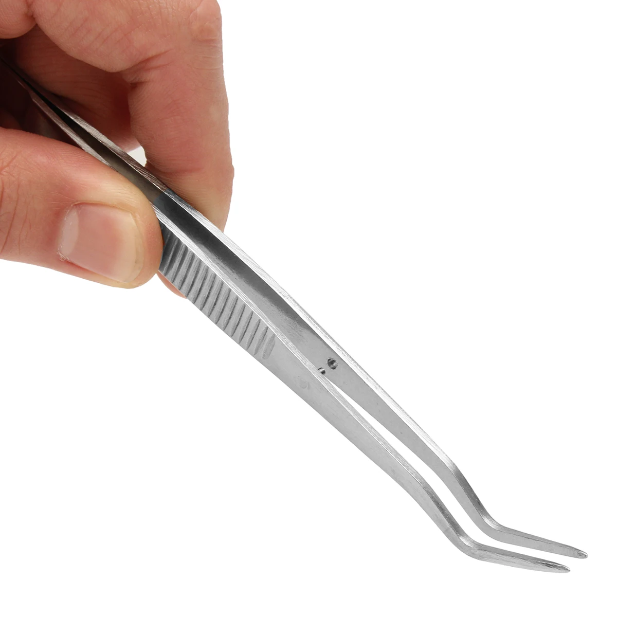 Cena 10 sztuk ze stali nierdzewnej Dental szczypce pinceta Forcep srebrny Cuspidal czyste zęby narzędzie profesjonalne stomatologia Instrument higieny