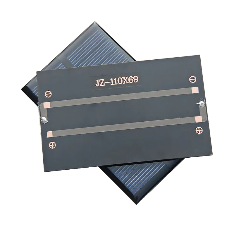 AIYIMA 2 шт. 5 В в 240MA 1 Вт солнечные панели поликристаллические SunPower мм 110x69 DIY