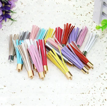 

12pcs/lot Personalized suede tassel Pendants leather tassels for Keychain bag Cellphone Pendant home decoration DIY accessories