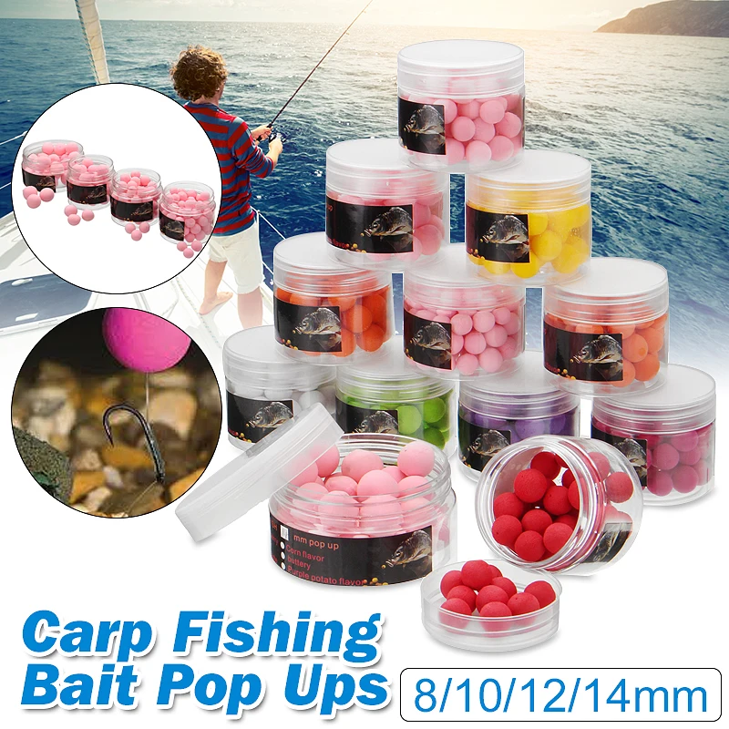 

New Arrival 8/10/12/14mm Course Bream Catfish Carp Fishing Pop Ups Pellet Bait Lure Liquids 9 Flavours Freshwater Coarse Fishing