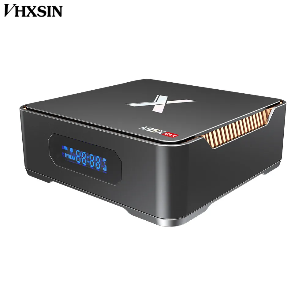 VHXSIN 10PCS/LOT A95X MAX Android 8.1 os 2gb 32gb 4gb 64gb amlogic s905x2 quad core tv box support rec and sata | Электроника