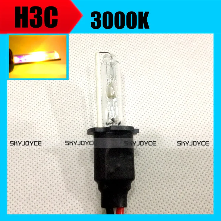 2 х 35W 12V xenon H3C hid лампы 3000K 4300K 5000K 6000K 8000K желтый/белый/синий hid ксеноновая лампа фары парковка аксессуары