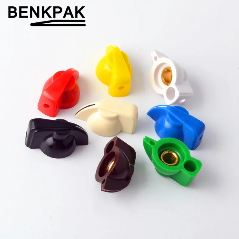 

6.35mm Chicken Head potentiometer Knob Guitar effect pedal AMPS jazz bass Skirted Plactic Control Knob