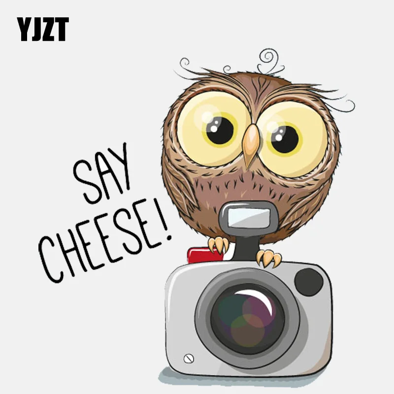 YJZT 13 6 см * 14 интересные фотографии Совы ПВХ стикер автомобиля 11-01290 | Автомобили и