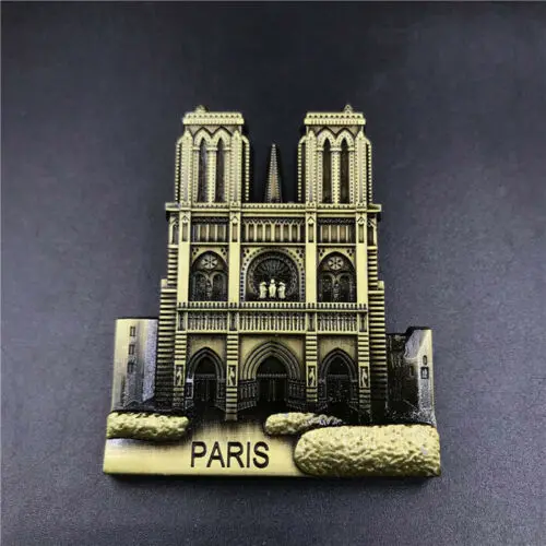 

Notre Dame DE Paris, France Tourism Travel Souvenir 3D Metal Fridge Magnet Craft