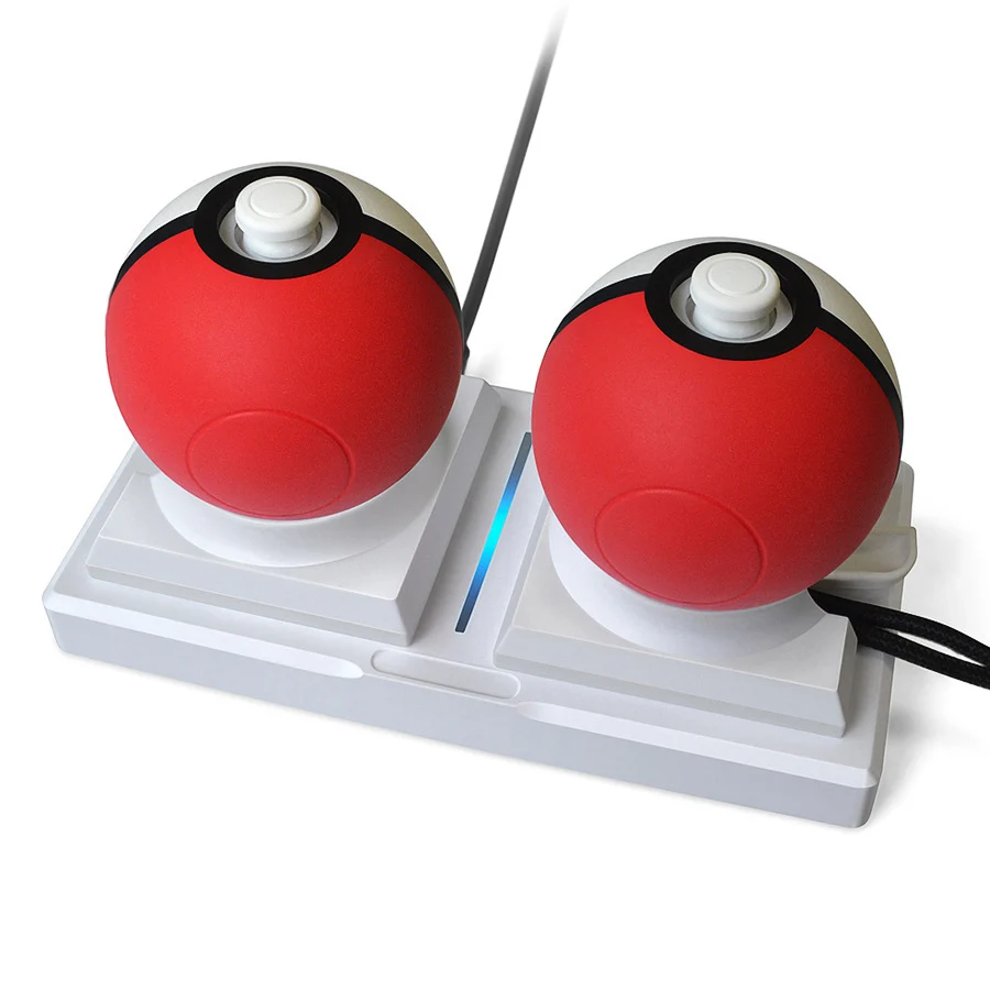Двойной порт зарядное устройство игровой контроллер блок питания зарядная док-станция Подставка держатель для PND переключатель NS Poke Ball Plus Pokeball