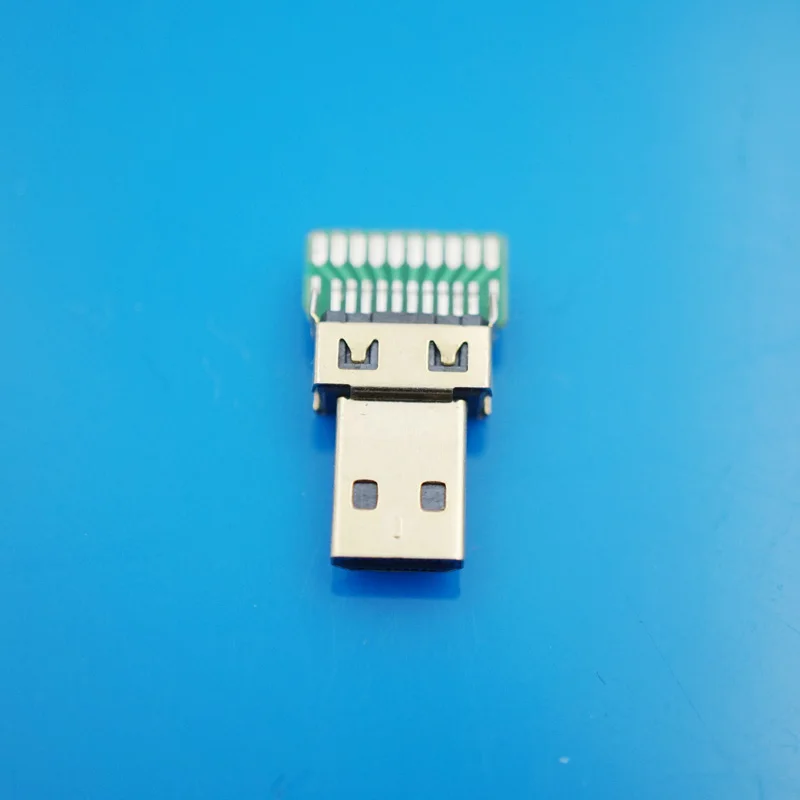 100 шт./лот мини HDMI разъем пайки печатной платы D Тип Железный Корпус Micro разъемы|board