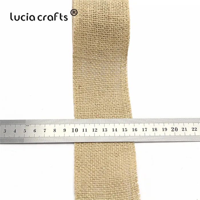 Lucia crafts 3 года/лот 4 см/5 см/8 см/10 см джутовые Мешковины Ленты Hessian рулоны деревенская ткань для украшения свадебной вечеринки V0504 - Цвет: 6cm